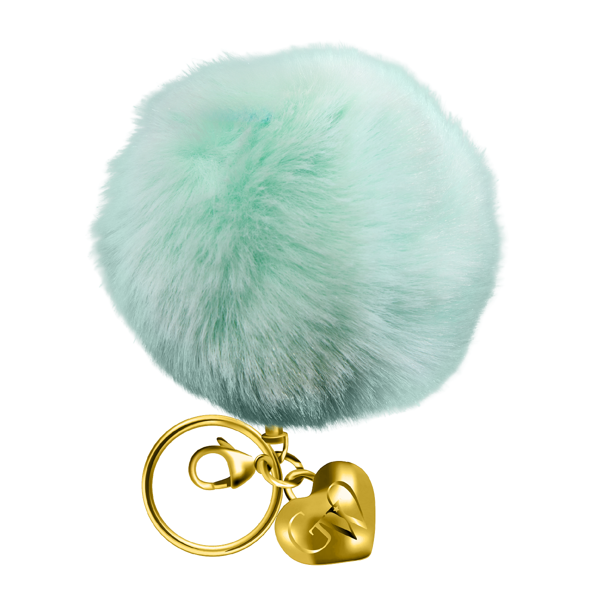Mint Julep Heart of Gold Charm & Poof