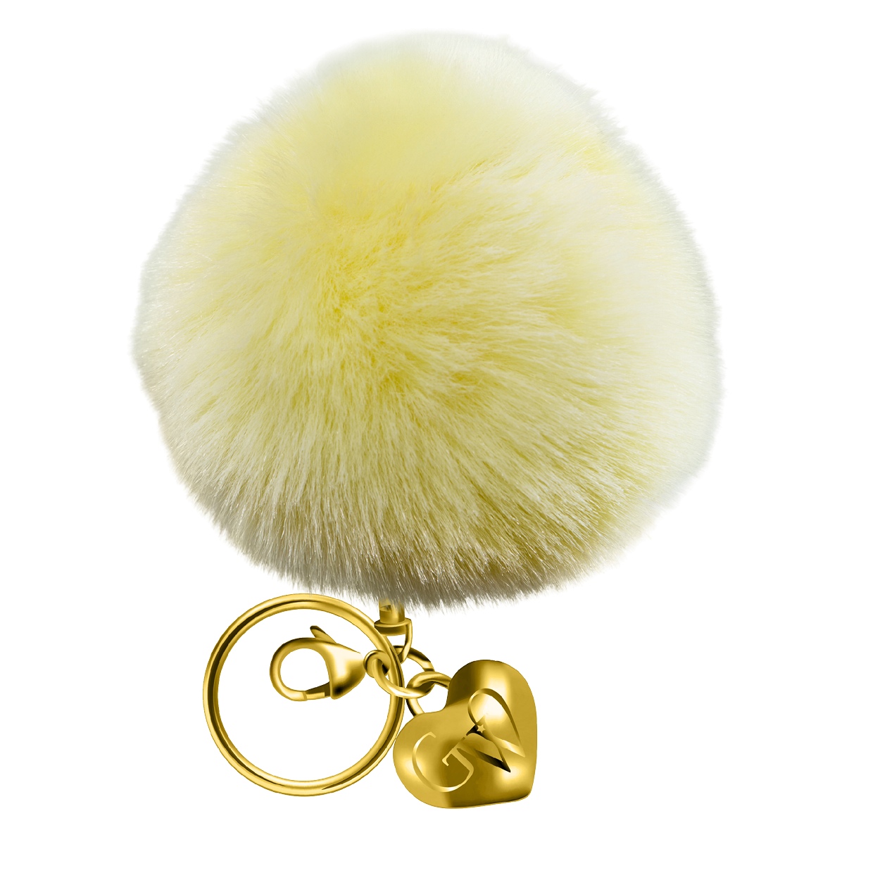 Pineapple Whip Heart of Gold Charm & Poof