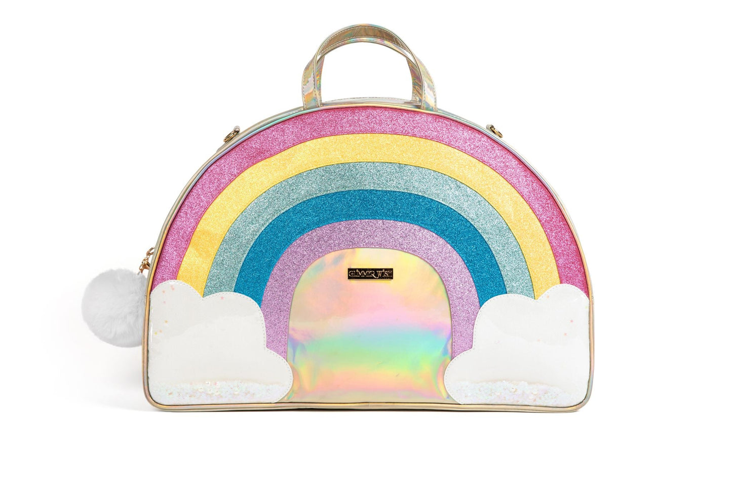 Unicorn Rainbow Overnight Bag and Cosmetic Bag