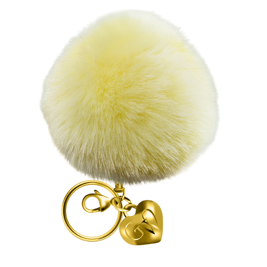 Pineapple Whip Heart of Gold Charm & Poof