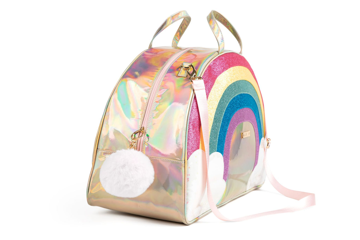 Unicorn Rainbow Overnight Bag and Cosmetic Bag