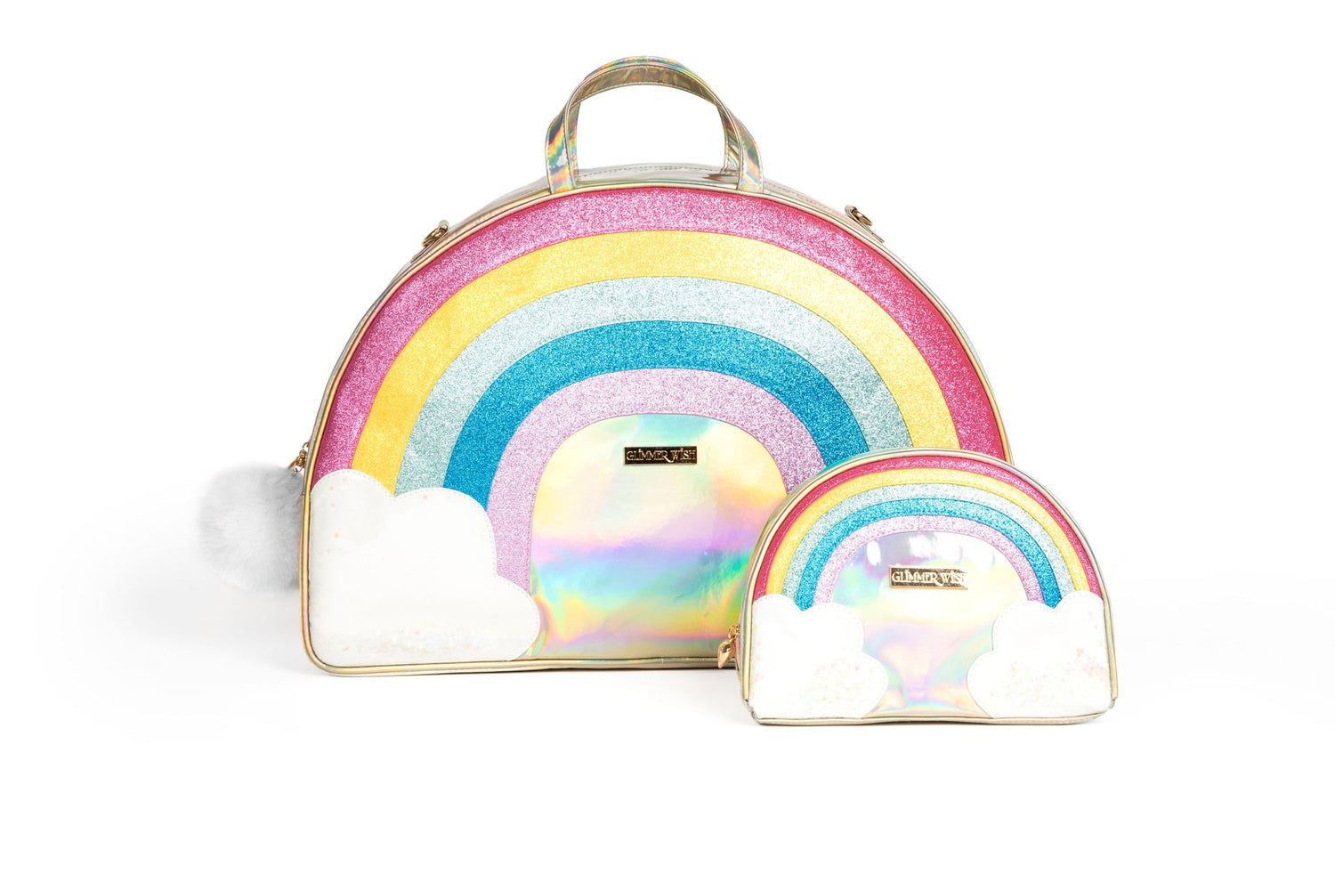 Glimmer Wish Unicorn Rainbow Overnight Bag, Large